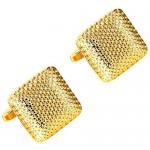 Beautiful Square Golden 316L Stainless Steel Cufflinks for Men