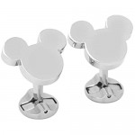 Disney Mickey Mouse Polished Silver Cufflinks - Cuff Links