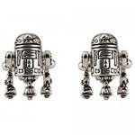 Knighthood Men's Star Wars R2-D2 Cufflinks Silver Shirt Cuff Links Business Wedding Gifts with Gift Box