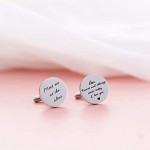 Melix Home Stainless Steel CuffLinks for Men Groom Meet Me at The Altar Wedding Gifts Cuff Links