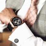 MERIT OCEAN Cufflinks Steampunk Watch Movement Shape Cufflinks for Men Mens Shirt Vintage Gears Watch Cuff Links Business Wedding Gifts with Gift Box