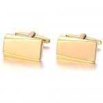 MERIT OCEAN Gold/Black Classic Cufflinks for Men Stainless Steel Wedding Business Gifts
