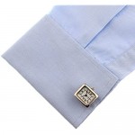 MRCUFF Real Working Watch Pair Cufflinks in a Presentation Gift Box & Polishing Cloth