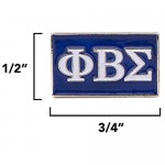 Phi Beta Sigma Fraternity Letter Cufflinks Greek Formal Wear (Cufflinks - Classic)