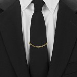 2 Pc Premium Tie Chain Set Silver and Gold Tone Gift Boxed