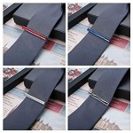 Finrezio 10PCS Tie Clips Set for Men Tie Bar Clip Black for Regular Ties Necktie Wedding Business Clips with Gift Box