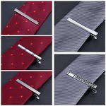 Lictin Men's Tie Clip Clasp Bar - 10pcs Alloy Necktie Clip Pin Bar Tie Bar Set 6pcs Regular Ties Clip Pin Bar(6cm)+4pcs Skinny Tie Clip(4cm) with Gift Box