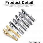 PiercingJ 5-10pcs Set Stainless Steel Exquisite GQ Classic Tie Bar Clip 2.3 Inches