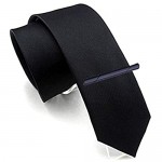QIMOSHI 6 Pcs Tie Clips for Men Tie Bar Clip Set for Regular Ties Necktie Wedding Business Tie Pin Clips