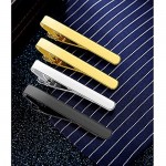 Roctee 8 Pack Tie Clip for Men Tie Bar Clip Set Formal Business Men's Necktie Clips Shirts Men Slim Tie Pin Clamp Gold Silver Black New and Fashion