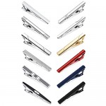 sailimue 12 Pcs Tie Clips Set for Men Tie Bar Clip for Regular Ties Necktie Business Wedding Party with Gift Box