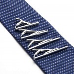 URKEY Tie Bars for Men Skinny Regular Necktie Length 1.5 Inch-2.3 Inch Tie Clips Set in Gift Box