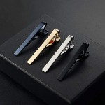 YADOCA 8 Pcs Tie Clips for Men Tie Bar Clip Set Wedding Business Regular Skinny Necktie Clip with Gift Box