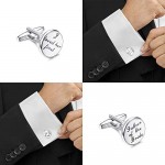 YADOCA Father of The Bride Father of The Groom Gifts Tie Clip Cufflinks Wedding Tie Clips Father Gifts