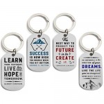 (12-Pack) Motivational Keychains with Inspirational Quotes - Wholesale Bulk Keychains for Corporate Office Gifts Thank You Appreciation Gifts for Staff Small Bulk Gifts for Coworkers and Employees