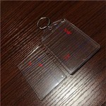 20pcs Size:2x3 Snap-in Custom Personalised Insert Photo Acrylic Blank Keyring Keychain Wholesale