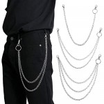 3 Jeans Chains Wallet Pants Chain Silver Pocket Punk Chain Hip Hop Rock Chains