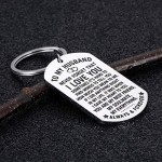 Anniversary Husband Gifts Keychain from Wife Birthday Valentine’s Day Gift for Fiance Bridegroom Hubby My Soulmate My Everything I Love You Wedding Couple Keyring for Him Men
