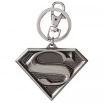 DC Superman Logo Pewter Keyring 2''