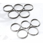 Key Ring/Key Chain 50 Pack 1 inches Split Round Metal Silver Keyring for Home/Car/Outdoor/Arts/Lanyards/CraftsKeys Organization