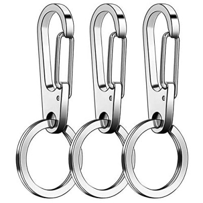 Keychains for Crafts 3 Pack Assembled Key Chains Rings Key Rings Hardware Key Rings for Key Chains Crafts and Lanyards 
