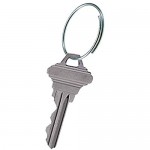 Lucky Line Easy Key Give-A-Way Key Ring 3/4 Diameter 1000 per Pack (7591000) Silver