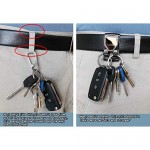 LULUDA Key chains for Mens Heavy Duty Key Organizer with 2 Detachable Key Rings belt key holder