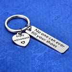 MIXJOY Retirement Keychain Gifts for Coworker - No One Can Ever Fill Your Shoes Mens Retirement Gifts