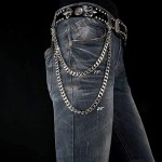 NEWTRO Wallet Chain Men Women Boy Girl Biker Motorcycle Pants Jean Punk Long Key Chain Black Gold Silver 26 Types