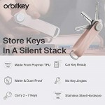 Orbitkey Active Rubber Key Organizer Jet Black | Holds up to 7 Keys