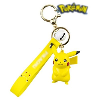Pokemon Keychain-Pikachu Keychain Accessories for Women Silicone 1 Set Cute Kawaii Gift for Girls