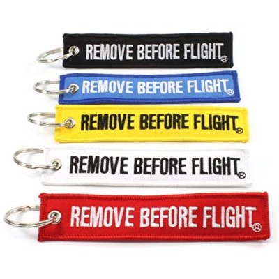Rotary13B1 - Remove Before Flight MULTI COLOR 5 Pack Key Chains