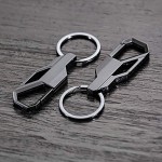 Taction Heavy Duty Keychain - Car Key Chain for Men Tactical Carabiner Includes 1 Large Keyring