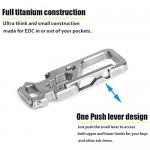 TISUR Titanium Carabiner Clip Multifunctional Carabiner Key Chain with Bottle Opener and Wrenches