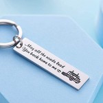 Truck Driver Gifts Key Chain May All The Roads Lead You Back Home to Me Keychain Couple Gifts for Him Long Distance Relationship Gift for Trucker