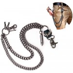Wallet Chain Biker Hip Hop Punk Skull Pant Chain Heavy Waist Chain Suitable for Belt Loop Purse and Wallet