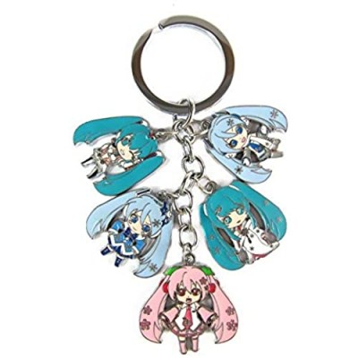 WinVI Hatsune Miku Metal Charm Keychain Keyring (Hatsune2)