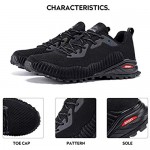 Kricely Men's Trail Running Shoes Breathable Lightweight Outdoor Walking Hiking Shoes Non-Slip Cross Training Shoe Lace Fashion Sneaker