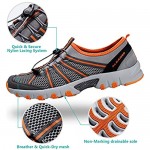 ALEADER Mens Water Hiking Shoe Breathable Wet-Traction Grip