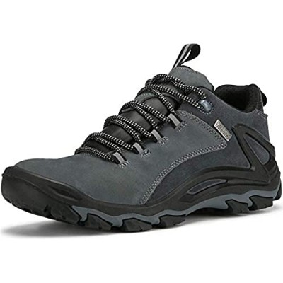 ROCKROOSTER Hiking Shoes for Mens 4 inch Waterproof Trekking Shoes Non Slip Soft Toe Breathable Lightweight Anti-Fatigue，KS252 KS253