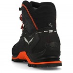 Salewa Men's High Rise Hiking Shoes Grey Asphalt Fluo Orange 985