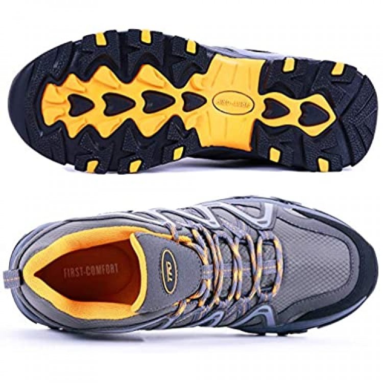 TFO Hiking Shoes Men Waterproof Air Circulation Insole Ankle Support Non-Slip Lightweight for Outdoor Trekking Walking