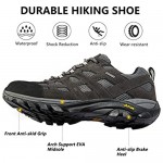 Wantdo Men's Waterproof Hiking Shoes Anti-Slip Shoes for Outdoor Mountain Trainer Hiking Camping Walking