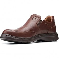 Clarks Un Brawley Step Mahogany Tumbled Leather 10 EE - Wide