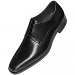 GIFENNSE Men's Handmade Leather Modern Classic Lace up Leather Lined Perforated Dress Oxfords Shoes