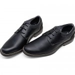 JOUSEN Mens Dress Shoes Retro Plain Toe Business Casual Oxfords Dress Shoes for Men