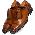 Men's Dress Shoes Oxford Formal Leather Lace Up Business Shoes for Men