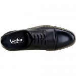 VOSTEY Men's Dress Shoes Oxford Shoes Formal Dress Shoes for Men Business Derby Shoes