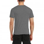 BABEIYXM Men's Shirt Button Short/Long Sleeve Casual Top with Pockets Slim T-Shirt Upgraded Models