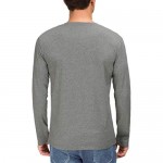 Boisouey Men's Casual Slim Fit Long Sleeve Henley T-Shirts Cotton Shirts